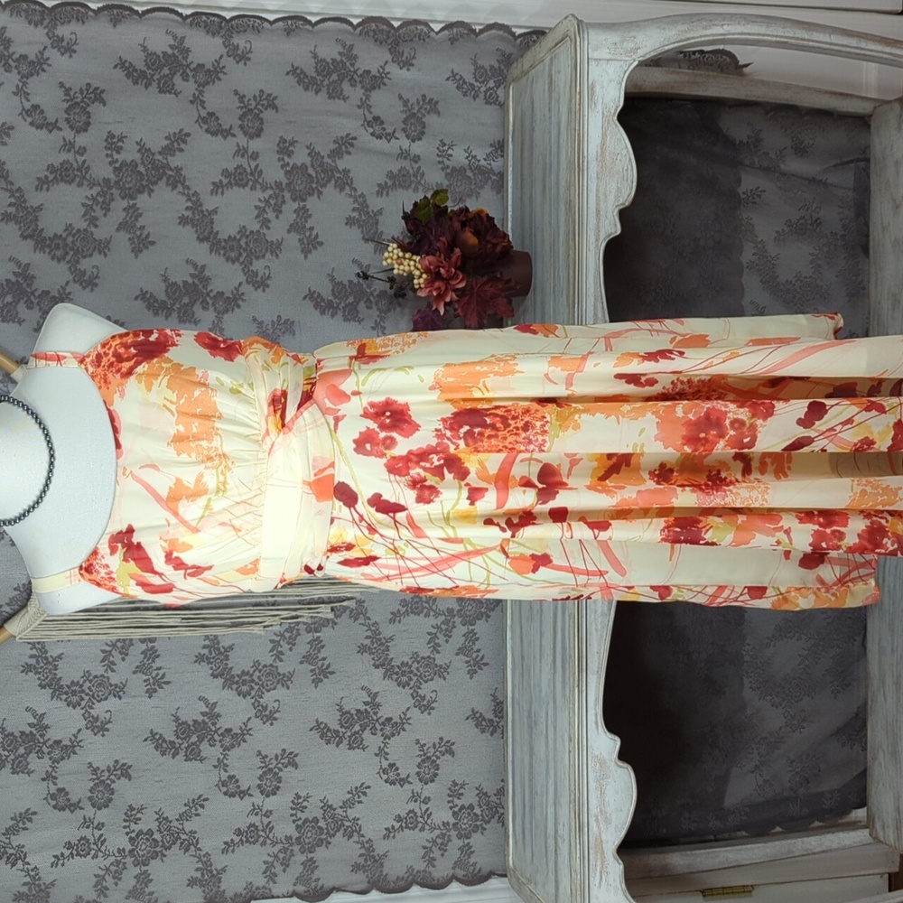K Studios floral print flowy dress